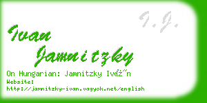 ivan jamnitzky business card